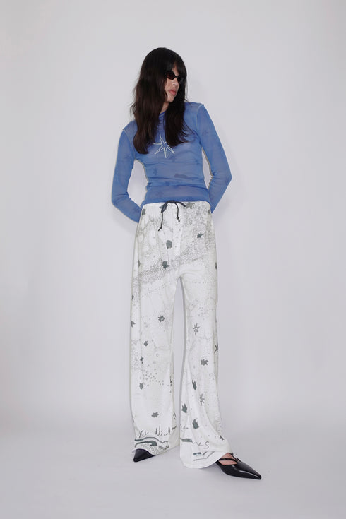 Mayte × Cycle DRAWING PANTS "starsstarsstars"
